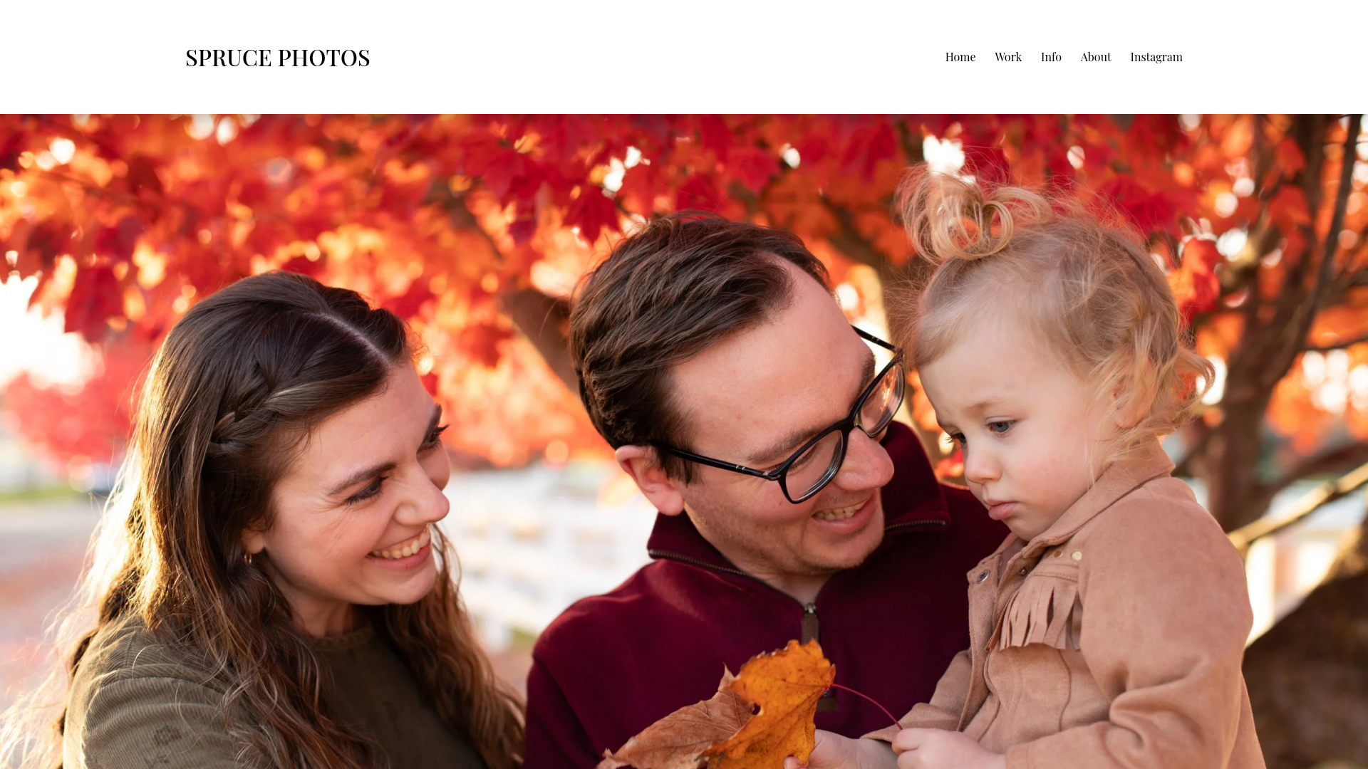 Spruce Photos website preview